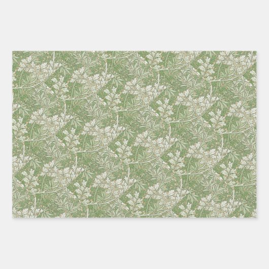 William Morris Honeysuckle Sweet Peet Foliage Geschenkpapier Set (Vorderseite 3)