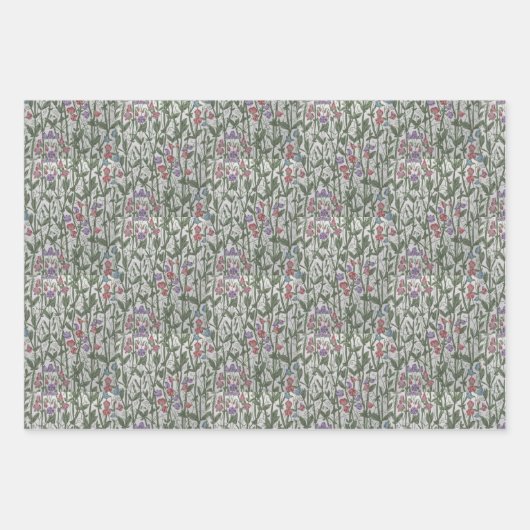 William Morris Honeysuckle Sweet Peet Foliage Geschenkpapier Set (Vorderseite 2)