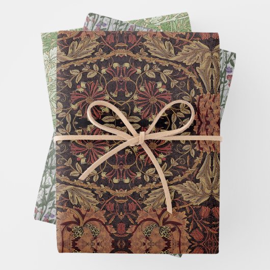 William Morris Honeysuckle Sweet Peet Foliage Geschenkpapier Set (Beispiel)