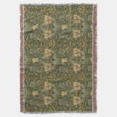 William Morris Honeysuckle | Vintag Decke (Vorderseite Vertikal)