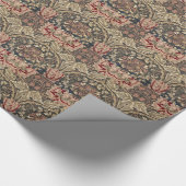 William Morris Honeysuckle Vintag Pattern Geschenkpapier (Ecke)