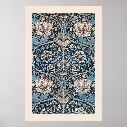 William Morris Honeysuckle Wallpaper Art Print Poster (Vorne)