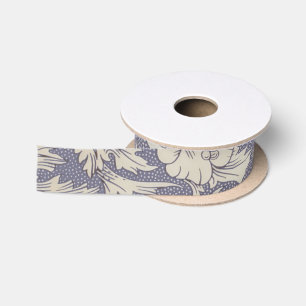 William Morris Horn Mohn Wallpaper-Druck: Vintage Satinband