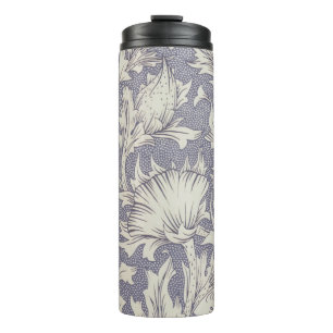 William Morris Horn Mohn Wallpaper-Druck: Vintage Thermosbecher