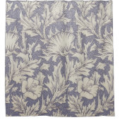 William Morris Horn Poppy Classic Floral Duschvorhang (Vorderseite)