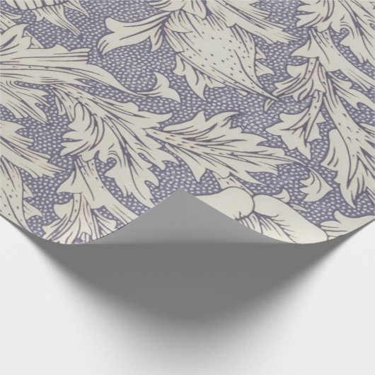 William Morris Horn Poppy Classic Floral Geschenkpapier (Ecke)