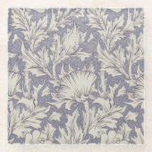 William Morris Horn Poppy Classic Floral Glasuntersetzer (Vorderseite)