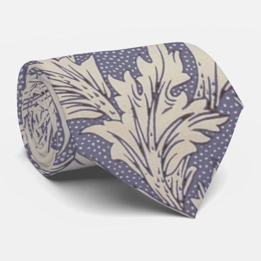 William Morris Horn Poppy Classic Floral Krawatte (Gerollt)