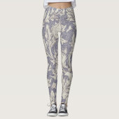 William Morris Horn Poppy Classic Floral Leggings (Vorderseite)