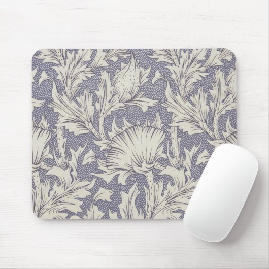 William Morris Horn Poppy Classic Floral Mousepad (Mit Mouse)
