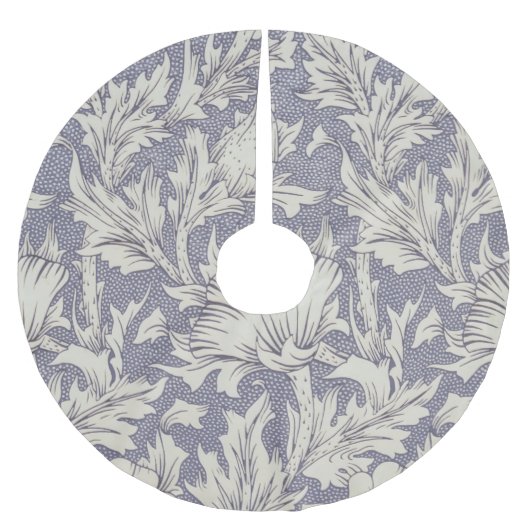 William Morris Horn Poppy Classic Floral Polyester Weihnachtsbaumdecke (Vorderseite)