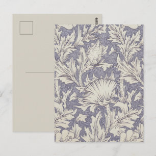 William Morris Horn Poppy Classic Floral Postkarte
