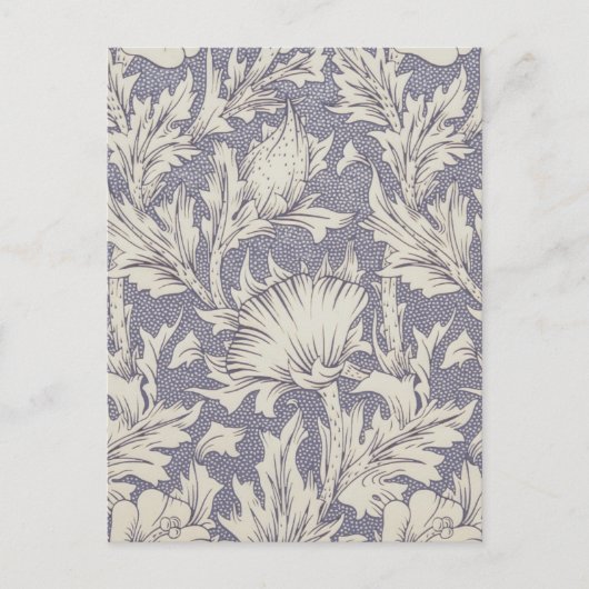 William Morris Horn Poppy Classic Floral Postkarte (Vorderseite)