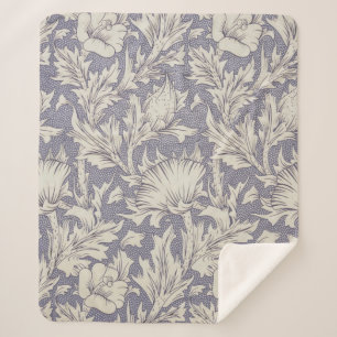 William Morris Horn Poppy Classic Floral Sherpadecke