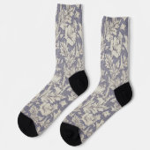 William Morris Horn Poppy Classic Floral Socken (Linkes Detail)