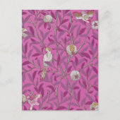 William Morris, Hot Pink Birds und Pommegrenates Postkarte (Vorderseite)
