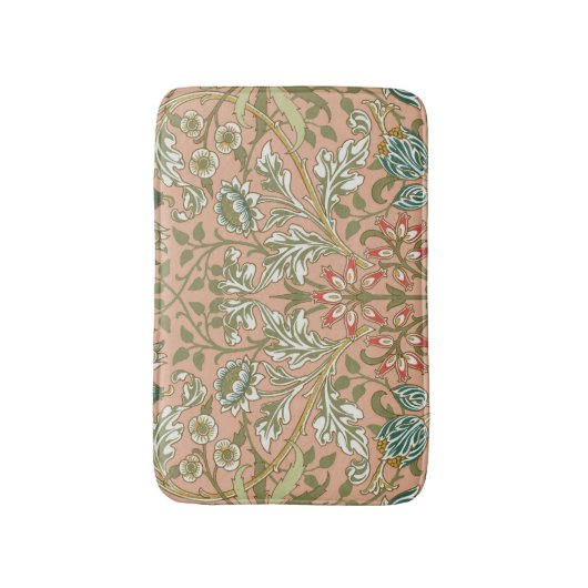 William Morris Hyacinth Blume Rose Badematte (Vorderseite Vertikal)