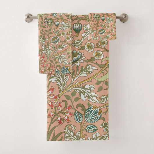 William Morris Hyacinth Blume Rose Badhandtuch Set (Insitu)
