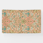 William Morris Hyacinth Blume Rose Banner (Horizontal)