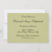 William Morris Hyacinth Blume Rose Einladung (Rückseite)