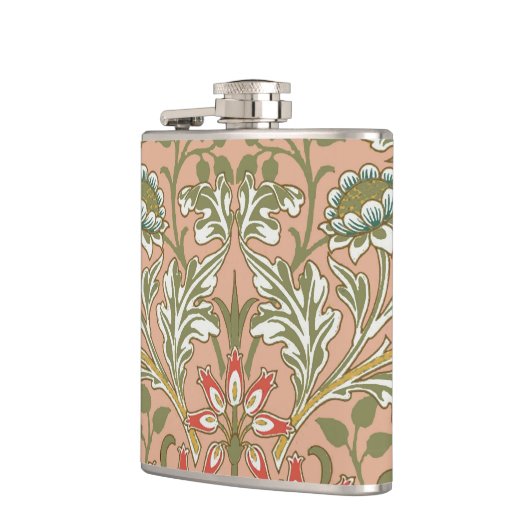 William Morris Hyacinth Blume Rose Flachmann (Links)