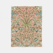William Morris Hyacinth Blume Rose Fleecedecke (Vorderseite)