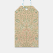 William Morris Hyacinth Blume Rose Geschenkanhänger (Rückseite)