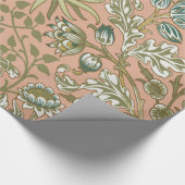 William Morris Hyacinth Blume Rose Geschenkpapier (Ecke)
