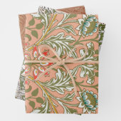 William Morris Hyacinth Blume Rose Geschenkpapier Set (Beispiel)