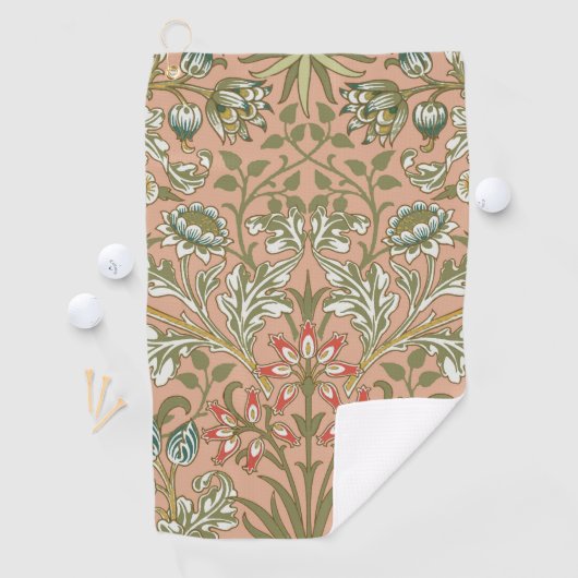 William Morris Hyacinth Blume Rose Golfhandtuch (Insitu)