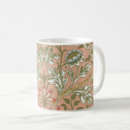 William Morris Hyacinth Blume Rose Kaffeetasse (VorderseiteRechts)