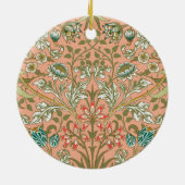 William Morris Hyacinth Blume Rose Keramik Ornament (Hinten)