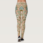 William Morris Hyacinth Blume Rose Leggings (Rückseite)