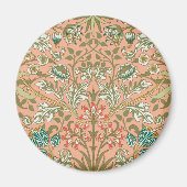 William Morris Hyacinth Blume Rose Magnet (Vorne)