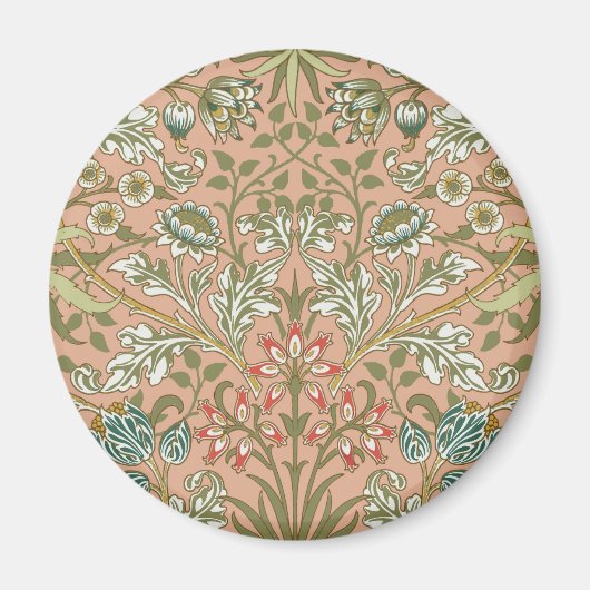 William Morris Hyacinth Blume Rose Magnet (Vorne)