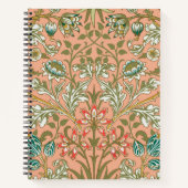 William Morris Hyacinth Blume Rose Notizblock (Vorderseite)