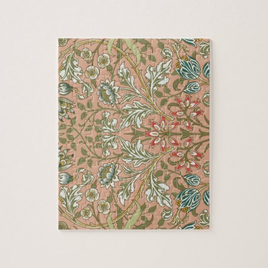 William Morris Hyacinth Blume Rose Puzzle (Vertikal)