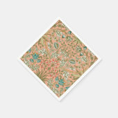 William Morris Hyacinth Blume Rose Serviette (Ecke)