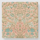 William Morris Hyacinth Blume Rose Steinuntersetzer (Vorderseite)