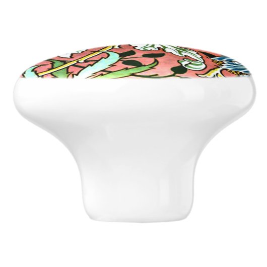 William Morris - Hyacinth Keramikknauf (Seitenansicht)