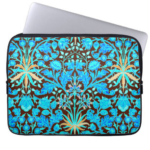 William Morris Hyacinth Print, Aqua und Brown Laptopschutzhülle