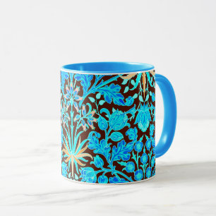 William Morris Hyacinth Print, Aqua und Brown Tasse