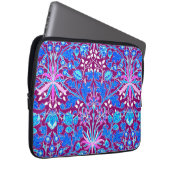 William Morris Hyacinth Print, Aqua und Lila Laptopschutzhülle (Vorne Rechts)