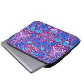 William Morris Hyacinth Print, Aqua und Lila Laptopschutzhülle (Vorne Knopf)