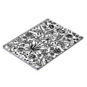 William Morris Hyacinth Print, Black, White & Grey Notizblock (Linke Seite)