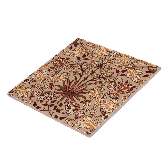 William Morris Hyacinth Print, Brown and Beige Fliese (Seite)