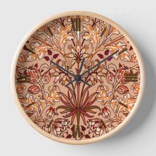 William Morris Hyacinth Print, Brown and Beige Uhr