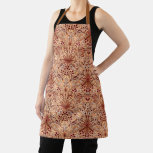William Morris Hyacinth Print, Brown und Beige Schürze