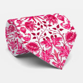 William Morris Hyacinth Print, Burgundy und Pink Krawatte (Gerollt)