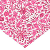 William Morris Hyacinth Print, Burgundy und Pink Kurzer Tischläufer (Ecke)